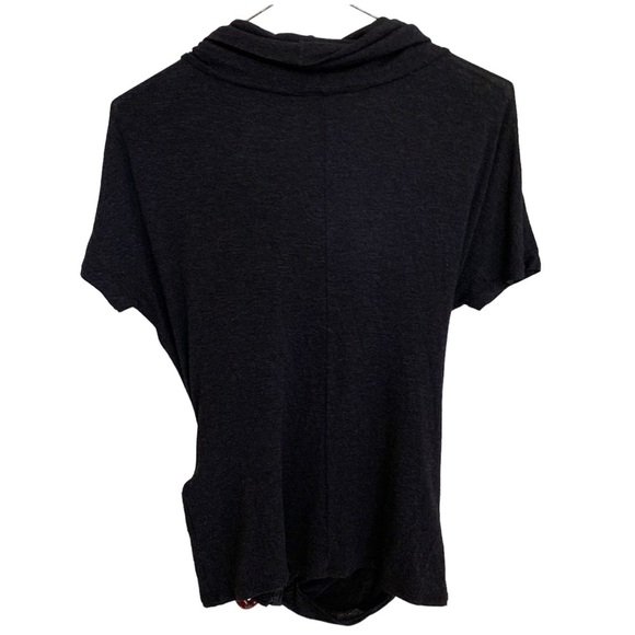 MaxMara Soft Jersey Drape Neck Grey Top w/Wrap Around Waist Detail EUC Size - M - Picture 2 of 5